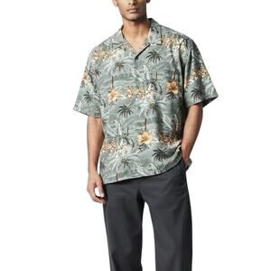 Joseph & Feiss Island Floral Silk Button Shirt - 2XL